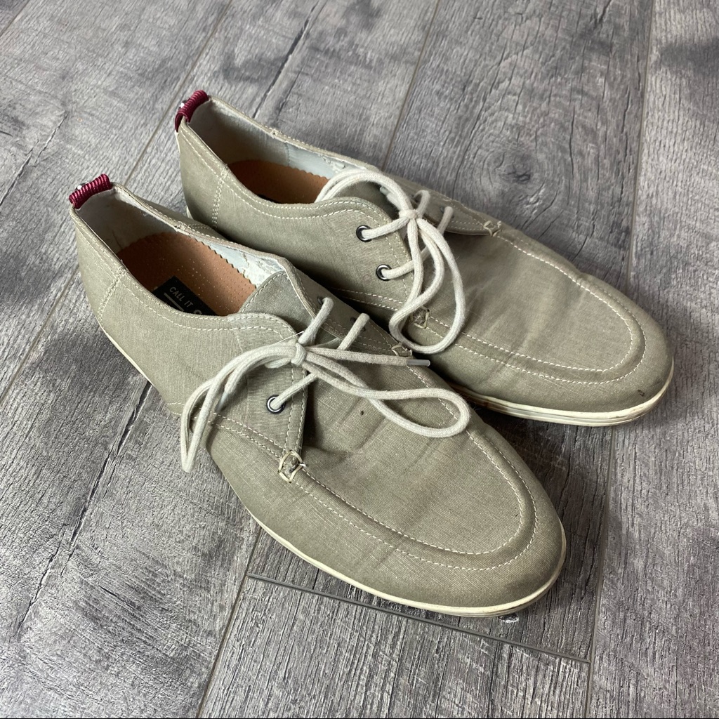 Call It Spring Lace Up Loafer Shoes Size 10